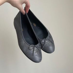 Chanel ballet flats.